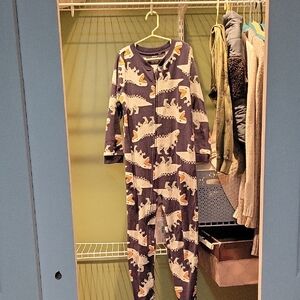 Carter's Navy and Green Pajama Onesie